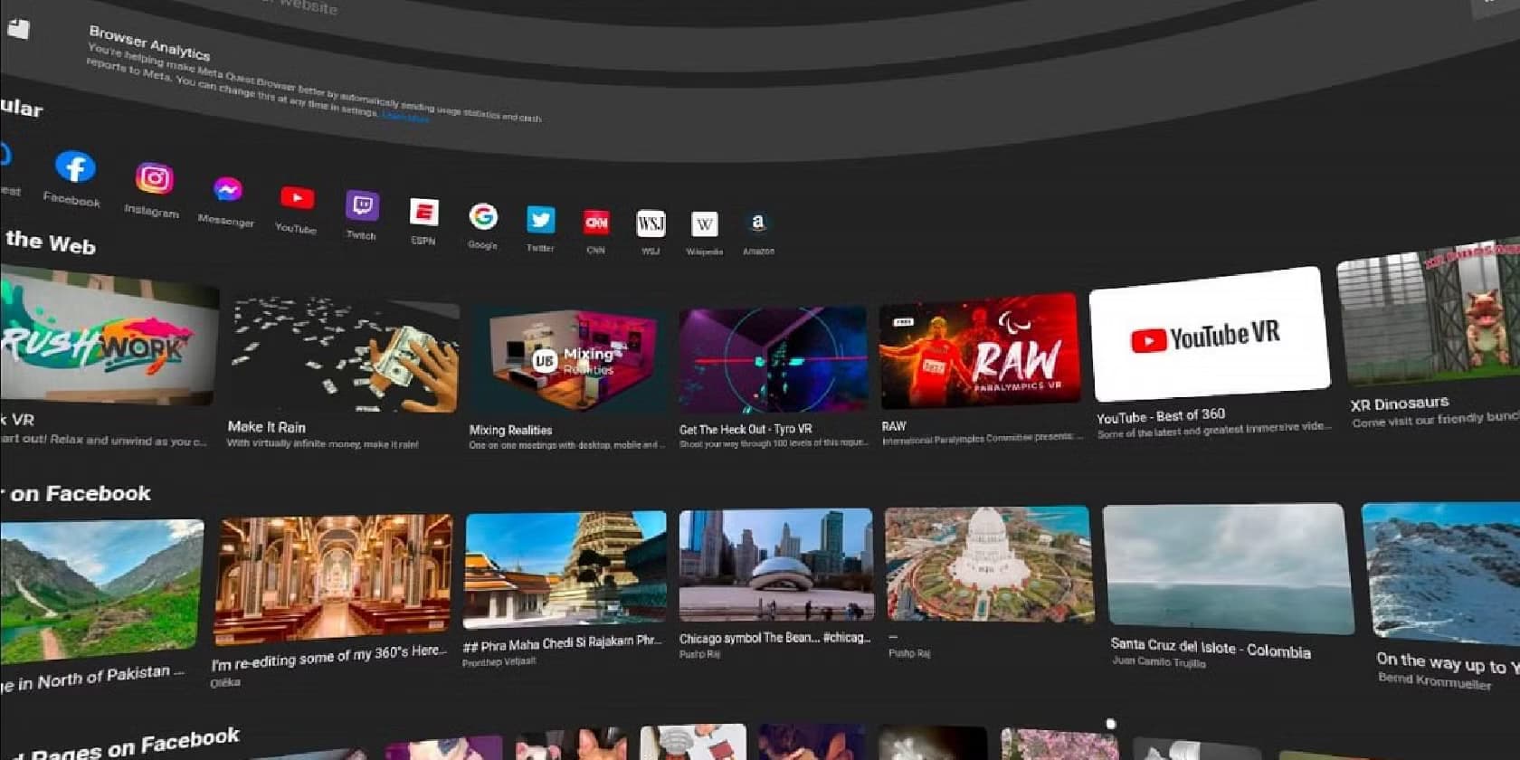 Web Browser & Immersive Video